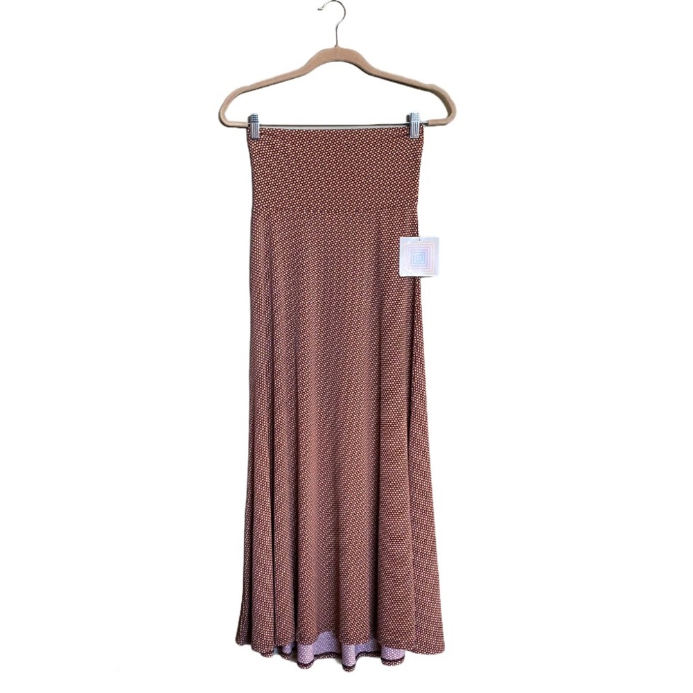 LuLaRoe MAXI SKIRT Size XXS Slinky Dots Honeycomb